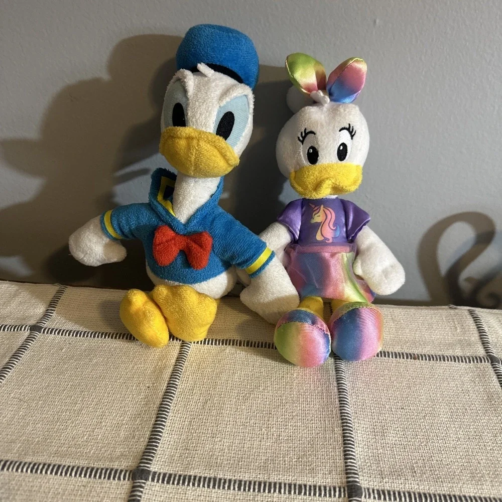 Daisy Duck and‎ Donald Duck plush set Disney 10 inch Stuffed Animals
